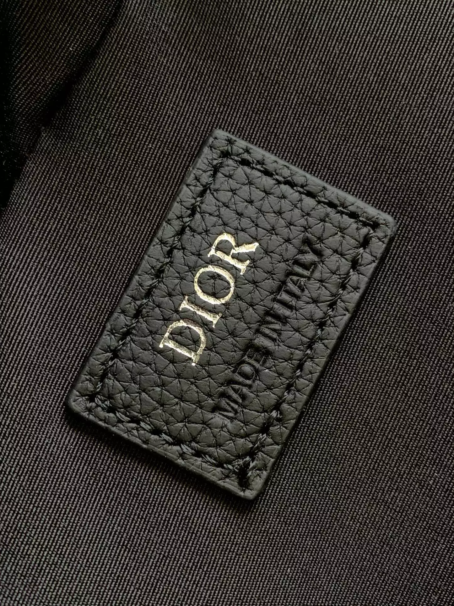Safari Bag with Strap Black Dior Oblique Jacquard