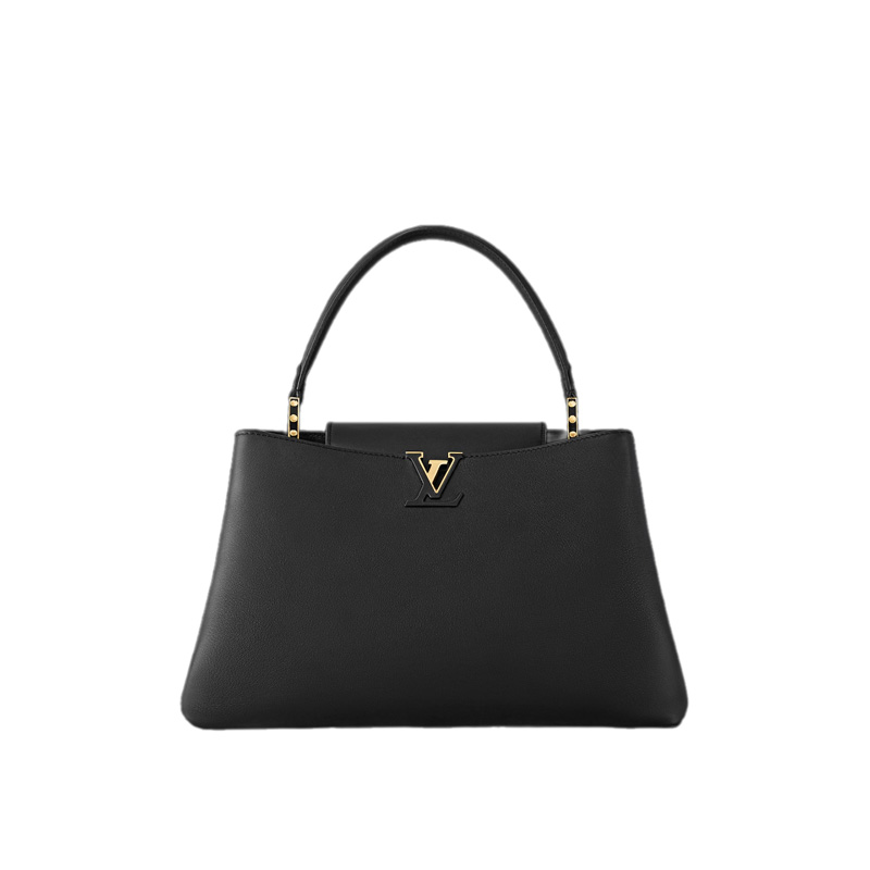 Capucines GM Souple Black Smooth Taurillon