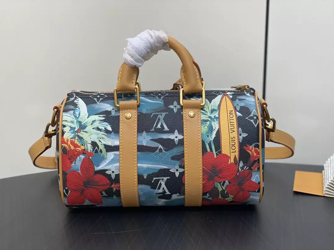 Keepall Bandoulière 25 Navy Blue Monogram Surfin’ Canvas