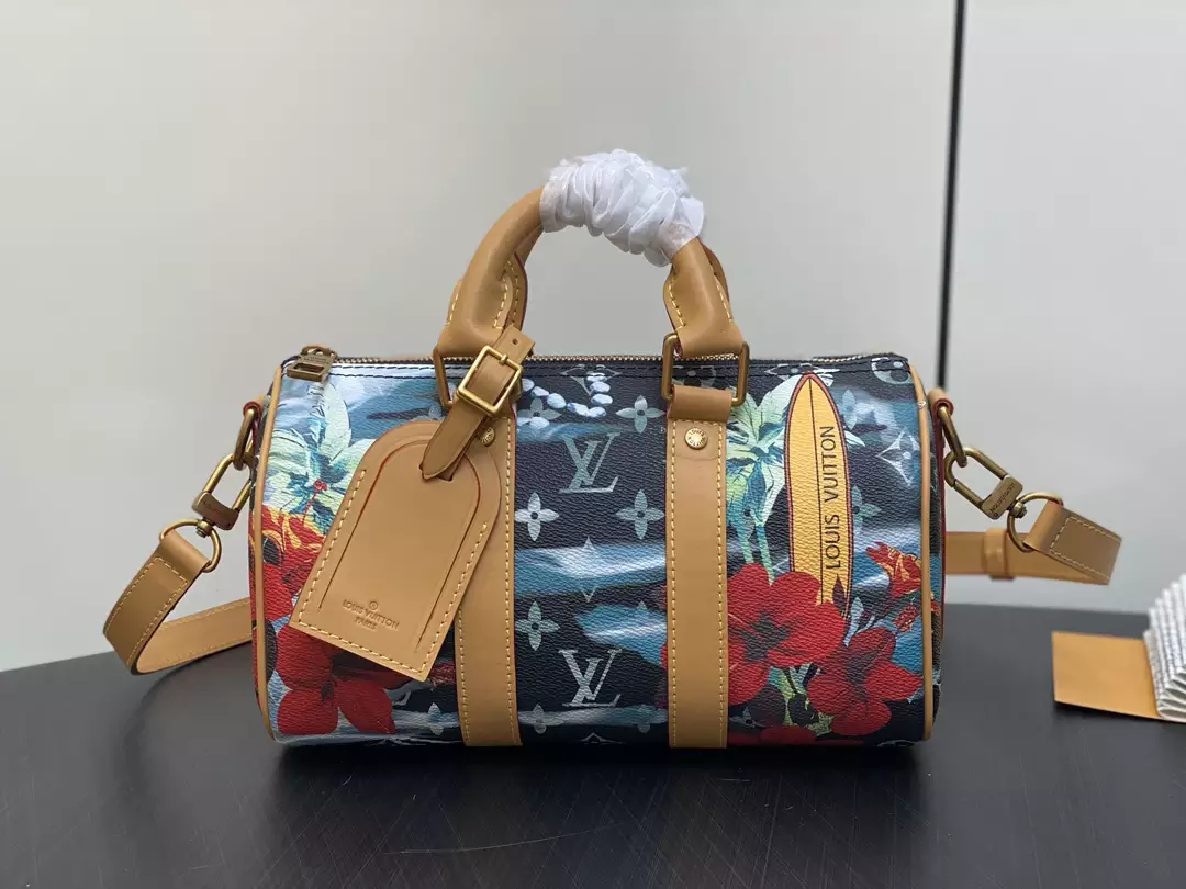 Keepall Bandoulière 25 Navy Blue Monogram Surfin’ Canvas