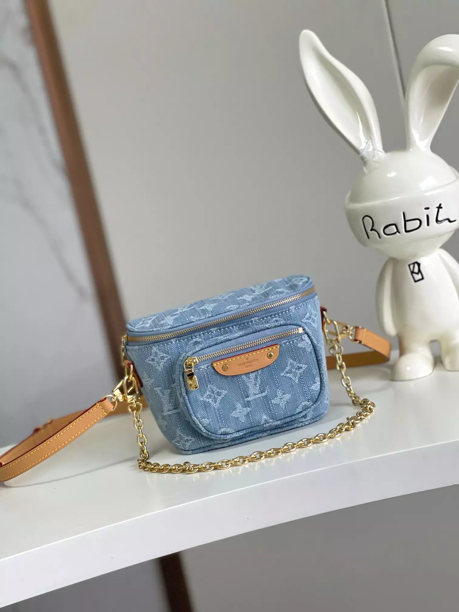 Mini Bumbag Sky Denim Monogram Denim