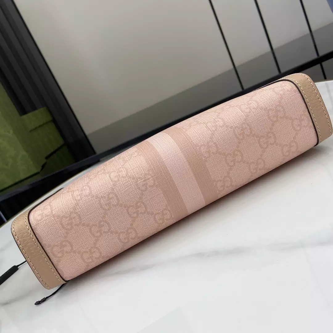 Ophidia GG Pouch in Dusty Pink GG Supreme