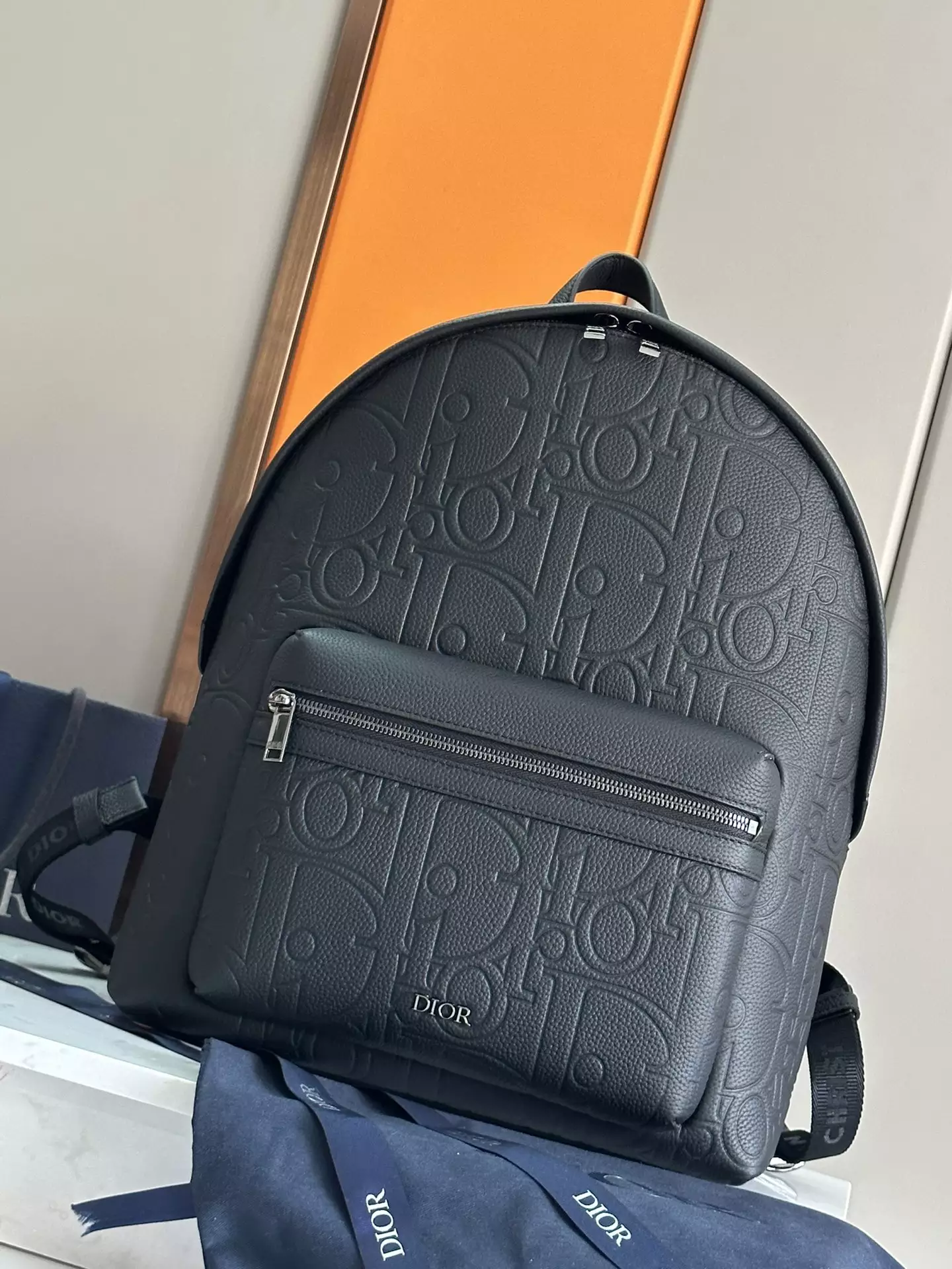 Rider 2.0 Backpack Black Dior Gravity Leather and Black Grained Calfskin
